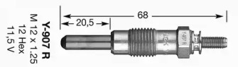 Свеча накаливания (NGK: 4479)